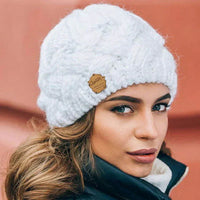 Oak & Coral | Warm Knit Winter Hat - Soft Wool Blend