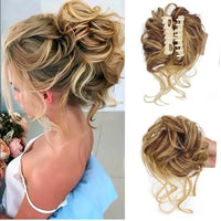 Oak & Coral | Messy Bun Hair Piece with Clip for Volume