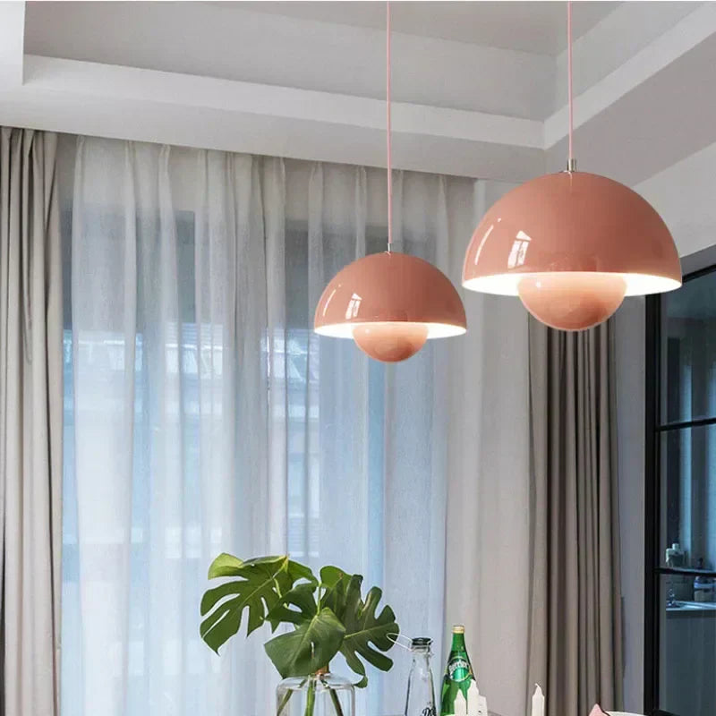 Oak & Coral | Danish Pendant Light Flower Head