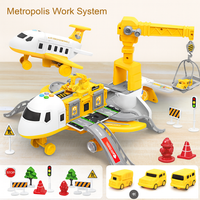 Oak & Coral | Deformable Toy Airplane with Storage & Music