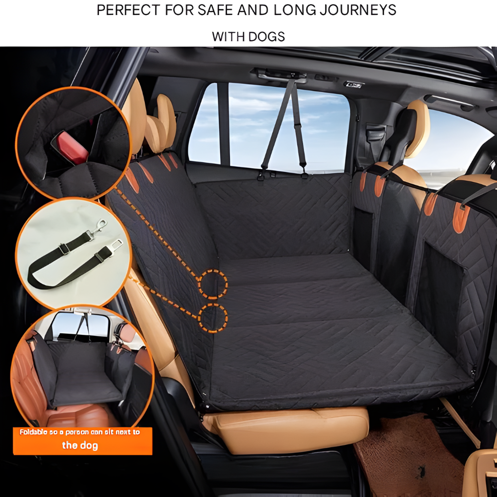 Oak & Coral | Dog Car Seat Extender Quilted