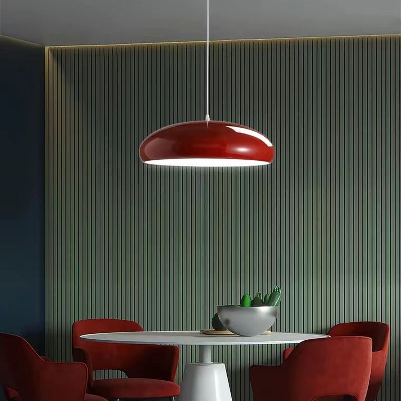 Oak & Coral | Dome Pendant Light | Metal Dome Design