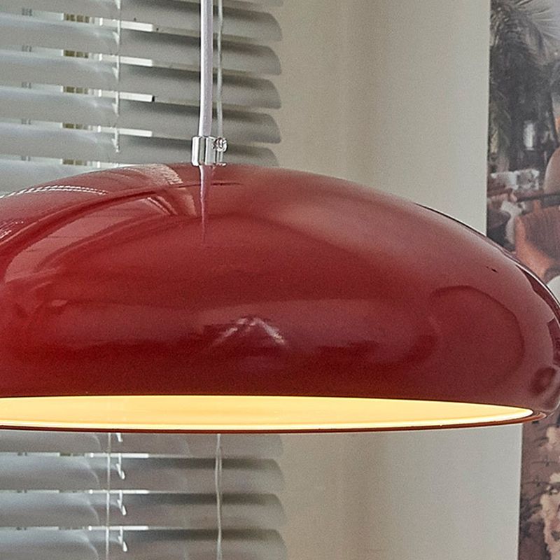 Oak & Coral | Dome Pendant Light | Metal Dome Design