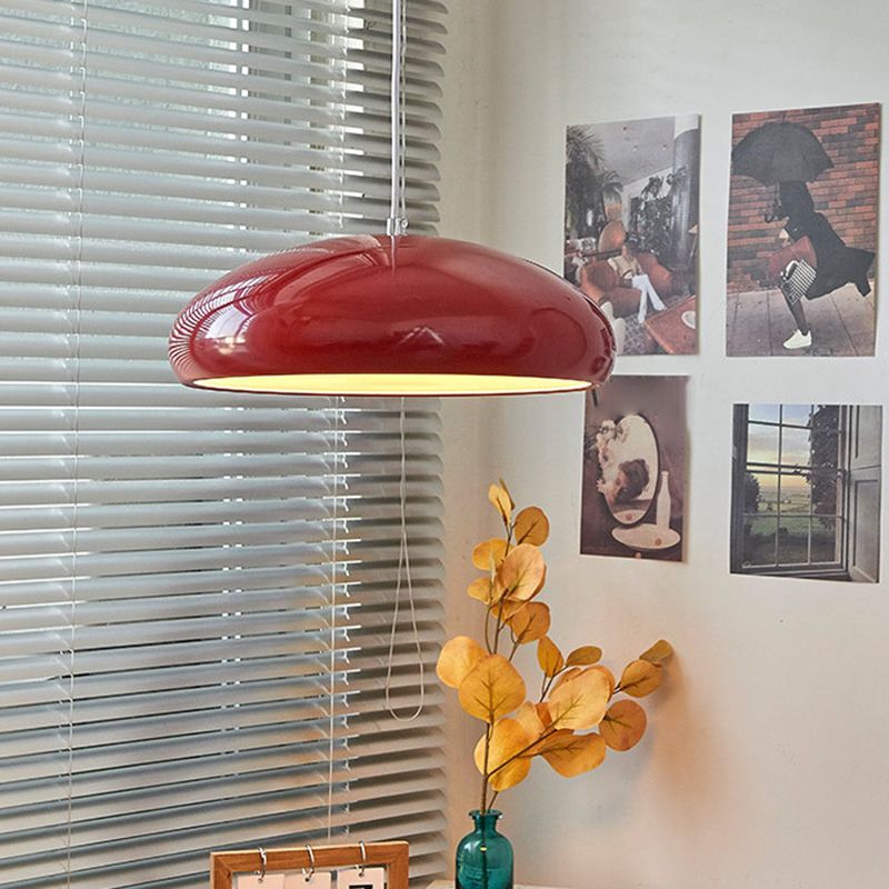 Oak & Coral | Dome Pendant Light | Metal Dome Design