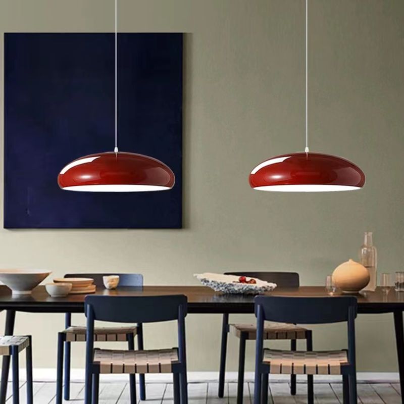 Oak & Coral | Dome Pendant Light | Metal Dome Design