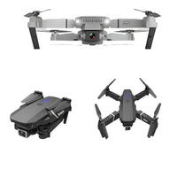Oak & Coral- E88 Pro Drone 4k HD Double Camera RC VR 3D Long Battery Life Flight Path FPV Mini Drone
