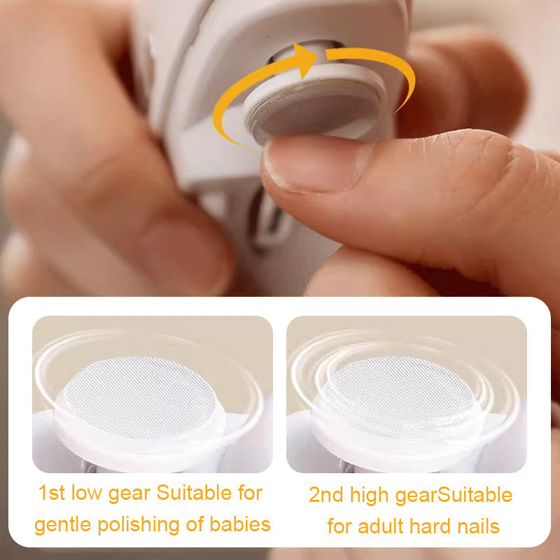 Oak & Coral | Electric Toenail Clipper with Variable Speed
