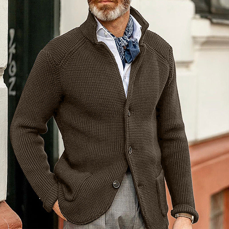 Oak & Coral Elegant Men's Cardigan
