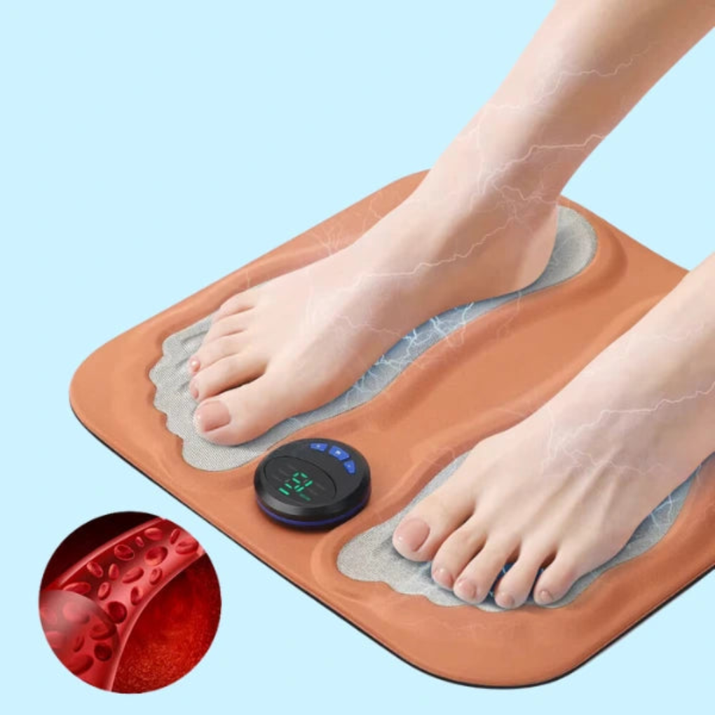 Oak & Coral | EMS Foot Massage Mat with Adjustable Stimulation