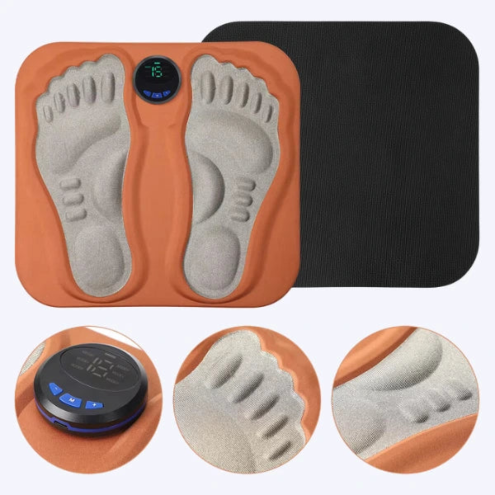 Oak & Coral | EMS Foot Massage Mat with Adjustable Stimulation