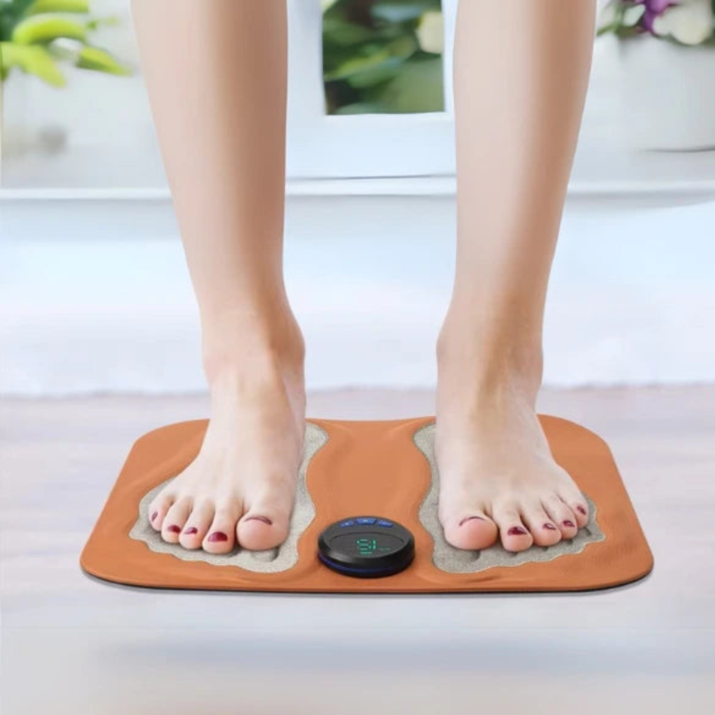 Oak & Coral | EMS Foot Massage Mat with Adjustable Stimulation