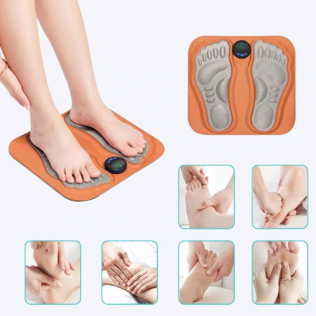 Oak & Coral | EMS Foot Massage Mat with Adjustable Stimulation
