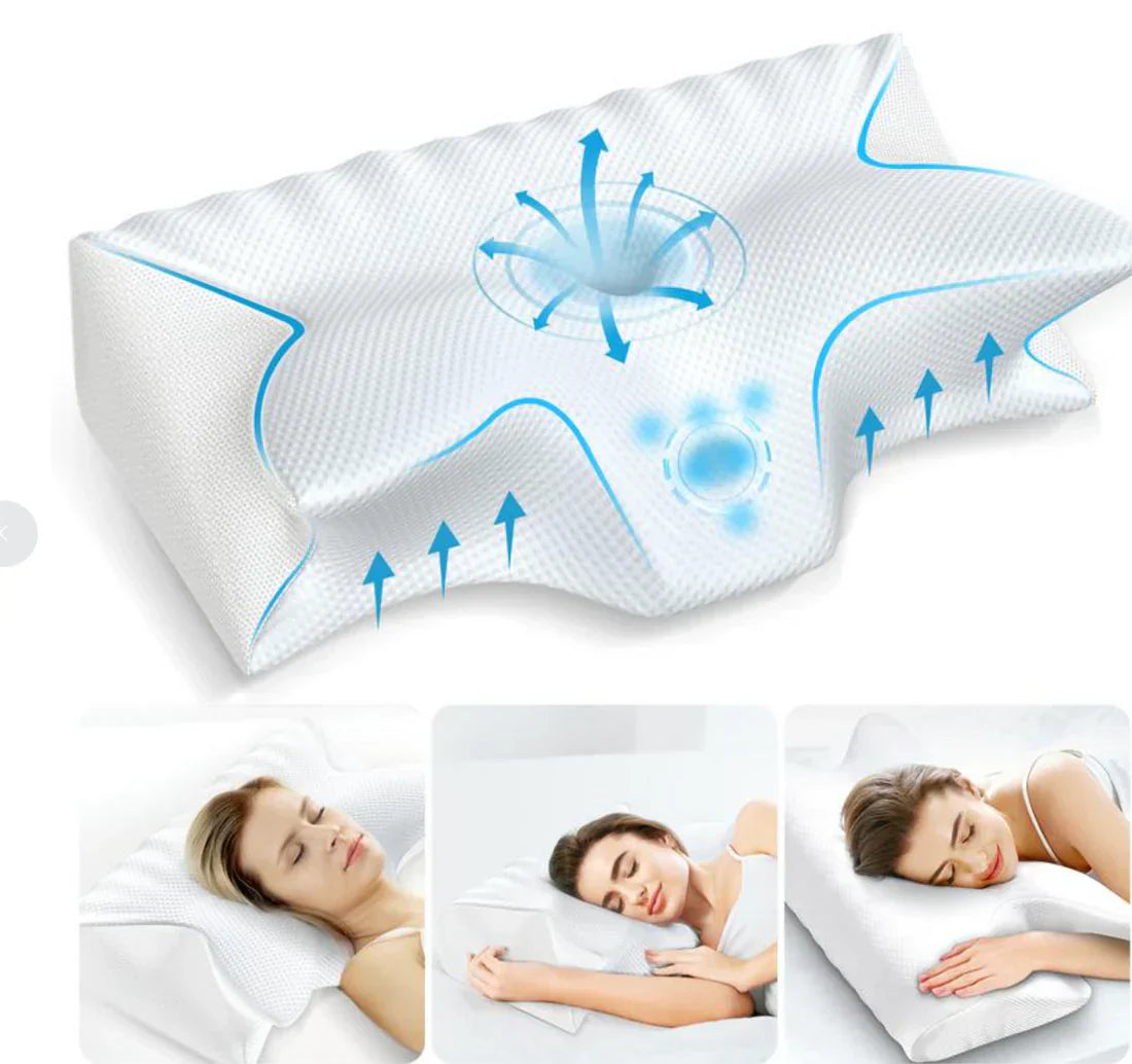 Oak & Coral | Ergonomic Contour Sleeping Pillow for Neck Pain Relief