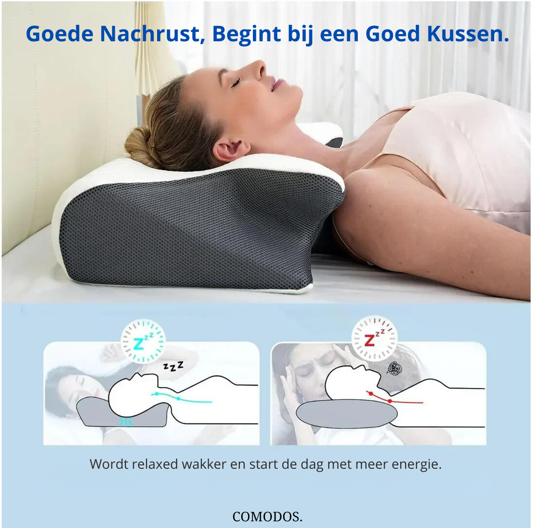 Oak & Coral | Ergonomic Contour Sleeping Pillow for Neck Pain Relief