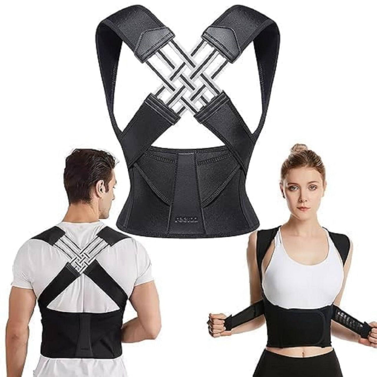 Oak & Coral | Ergonomic Posture Corrector for Neck and Back Pain Relief Adjustable and Stable