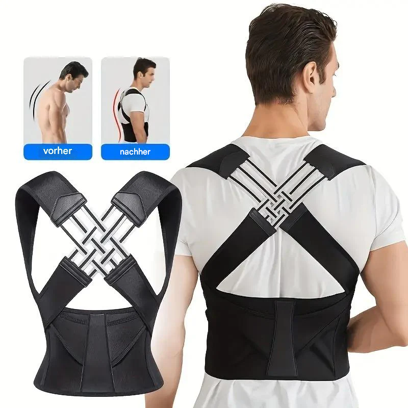 Oak & Coral | Ergonomic Posture Corrector for Neck and Back Pain Relief Adjustable and Stable