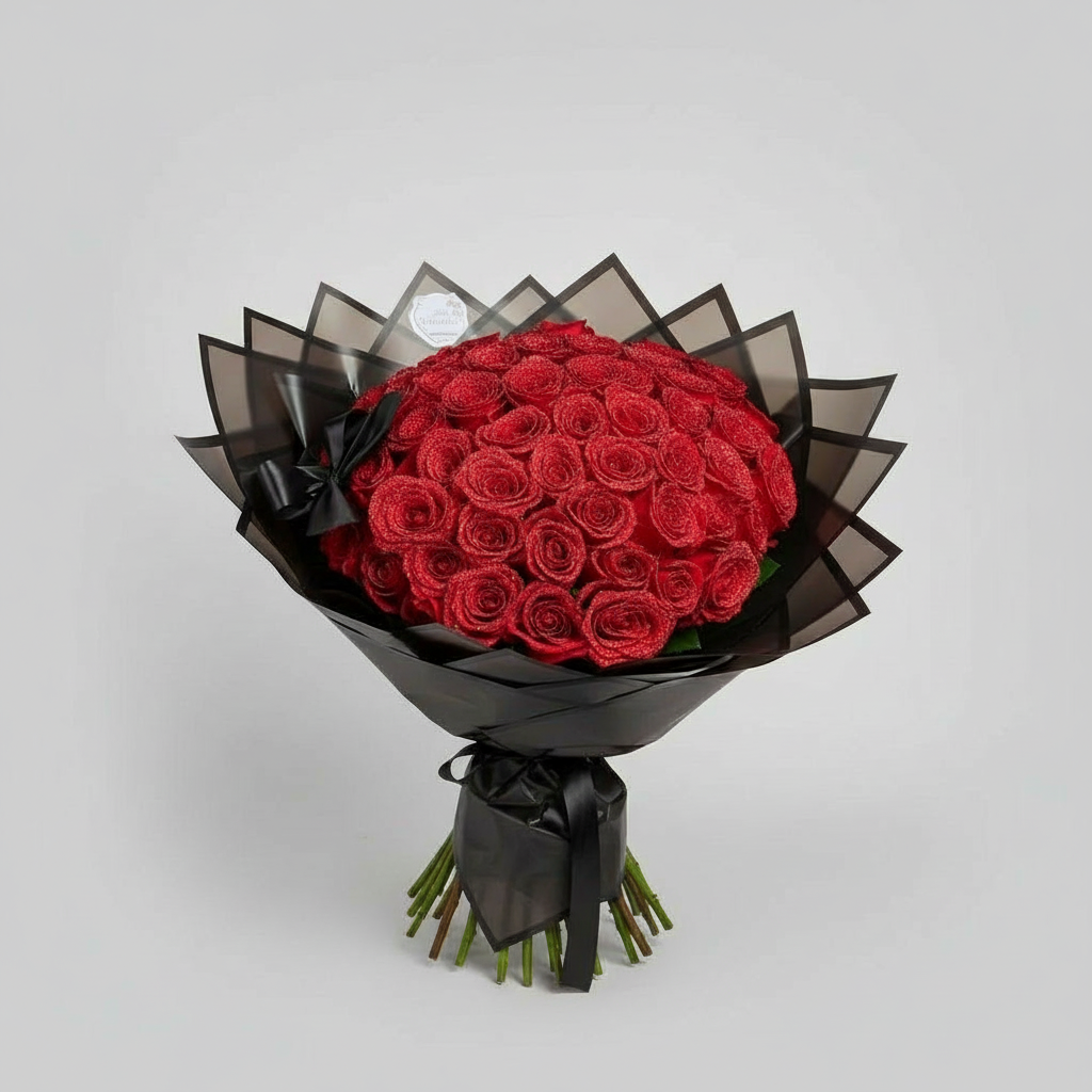 Oak & Coral | Eternal Glitter Rose | Handcrafted Decorative Art Flower | Sparkling Crystal Finish | Exclusive Gift Set for Special Occasions | Durable & Maintenance-Free