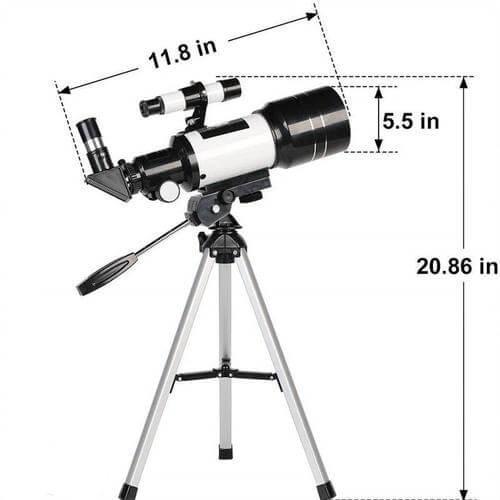Oak & Coral | Explore the Stars with Ease - Professional Telescope with Tripod & 150x Zoom for Moon Observation
