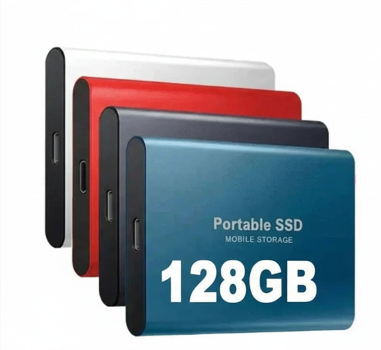 Oak & Coral | External Portable SSD 128GB – High Transfer Speed, USB-C