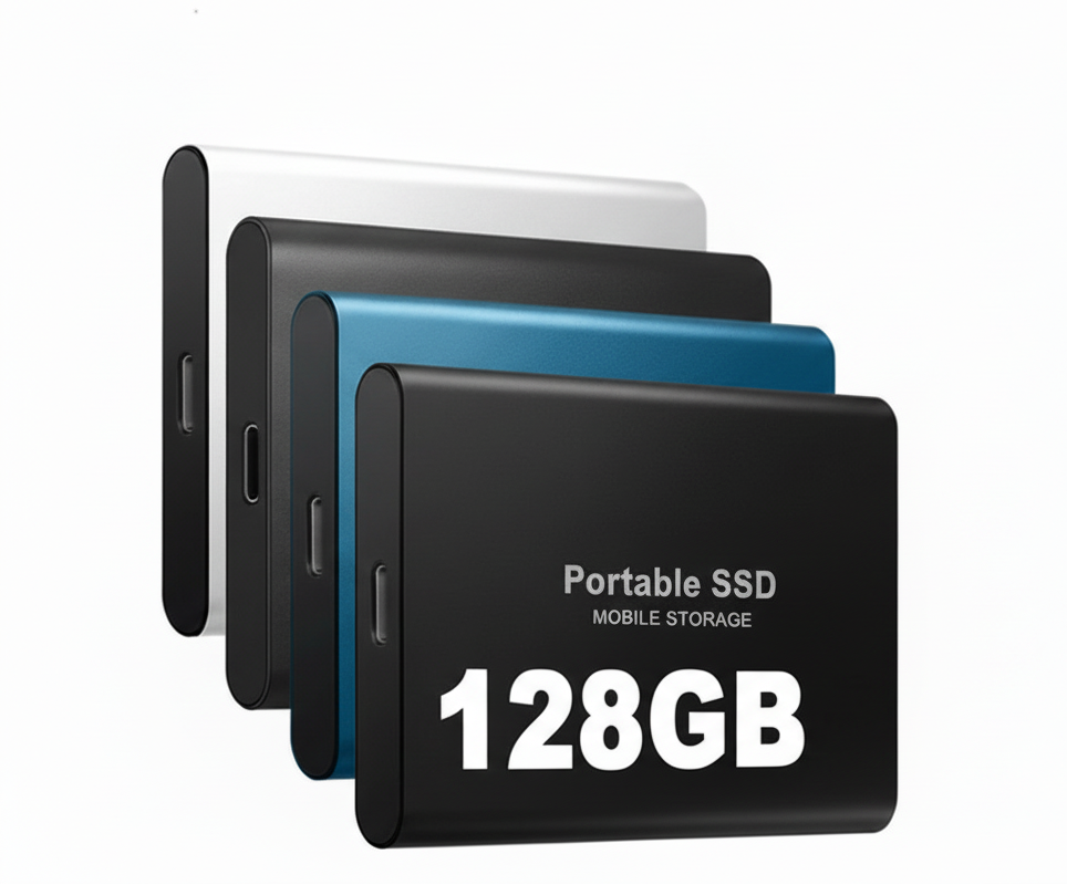 Oak & Coral | External Portable SSD 128GB – High Transfer Speed, USB-C