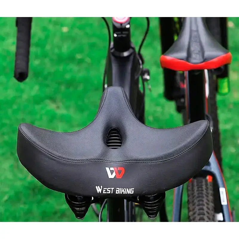 Oak & Coral | Extra Wide Bicycle Saddle with Ergonomic Design