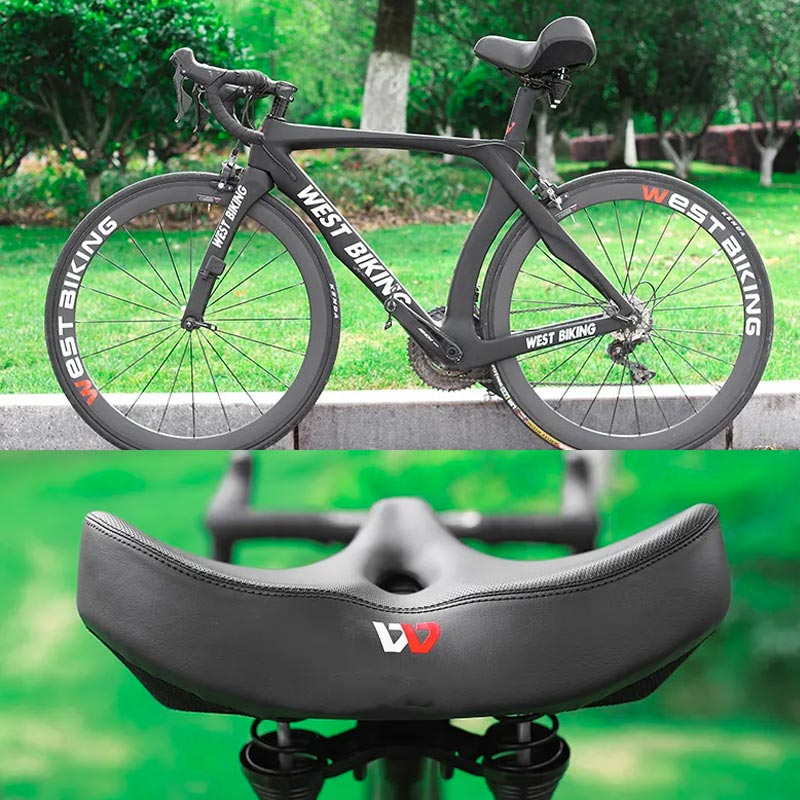 Oak & Coral | Extra Wide Bicycle Saddle with Ergonomic Design