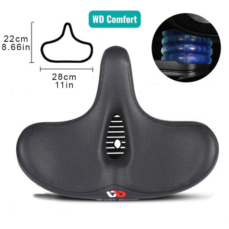 Oak & Coral | Extra Wide Bicycle Saddle with Ergonomic Design
