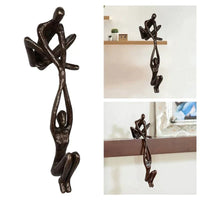 Oak & Coral | Figurative Sculpture Abstract Couple Art Piece