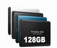 Oak & Coral | FlashForge 128GB Portable SSD - High-Speed External Storage