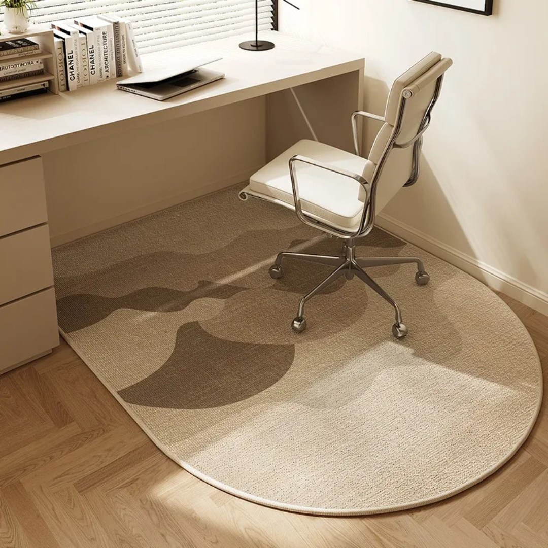 Oak & Coral | FlexGuard Office Chair Mat – Stylish Non-Slip Protection Mat for Hard Floors & Carpets