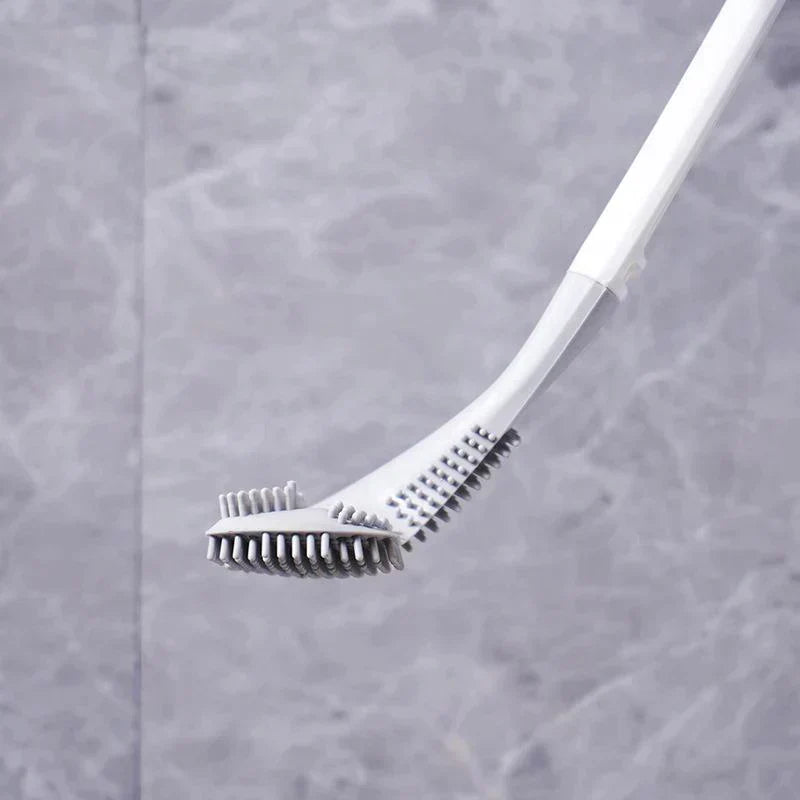 Oak & Coral | Flexible L-Shaped Toilet Brush Set