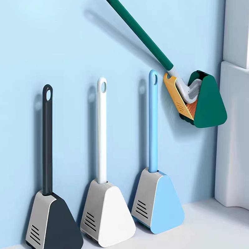 Oak & Coral | Flexible L-Shaped Toilet Brush Set