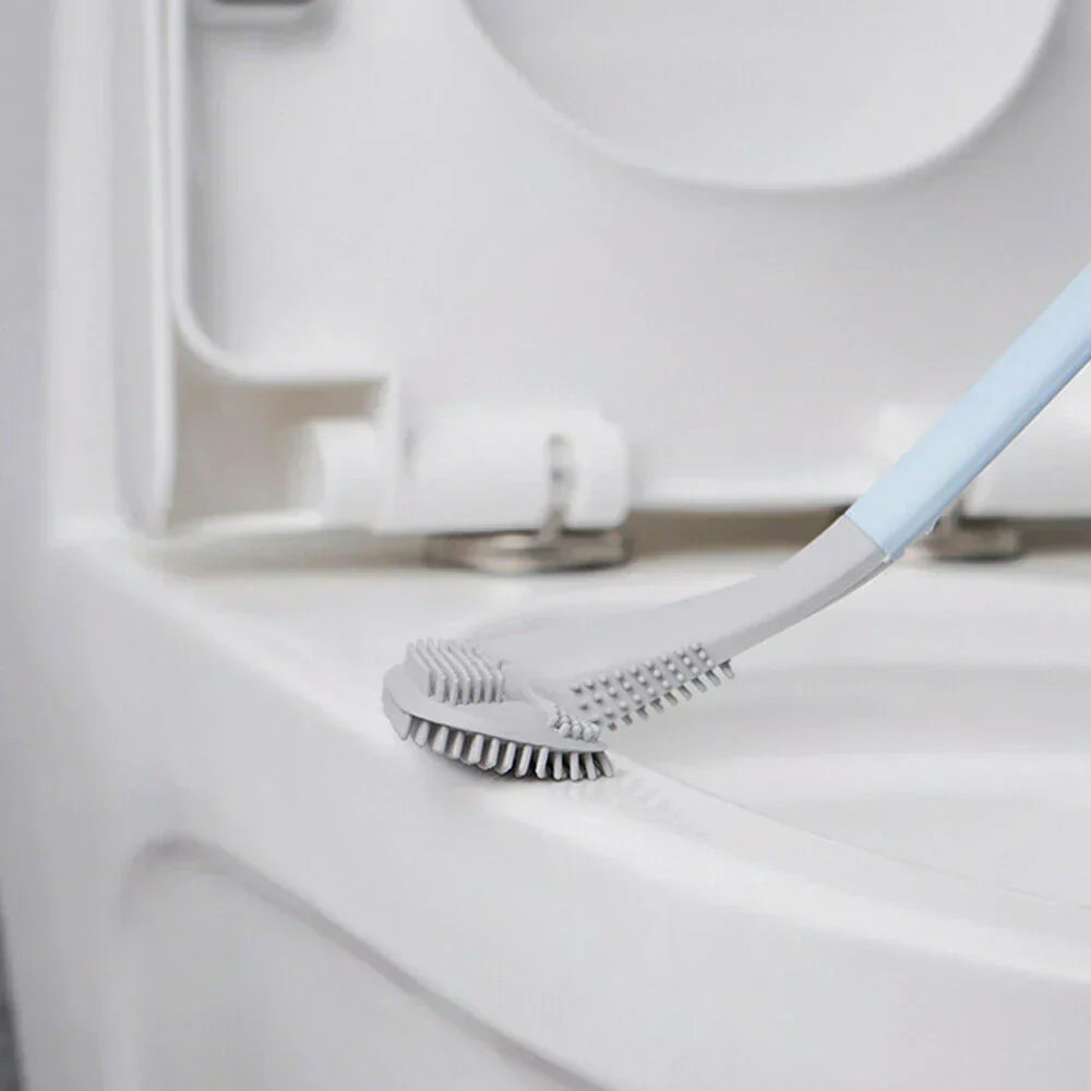 Oak & Coral | Flexible L-Shaped Toilet Brush Set