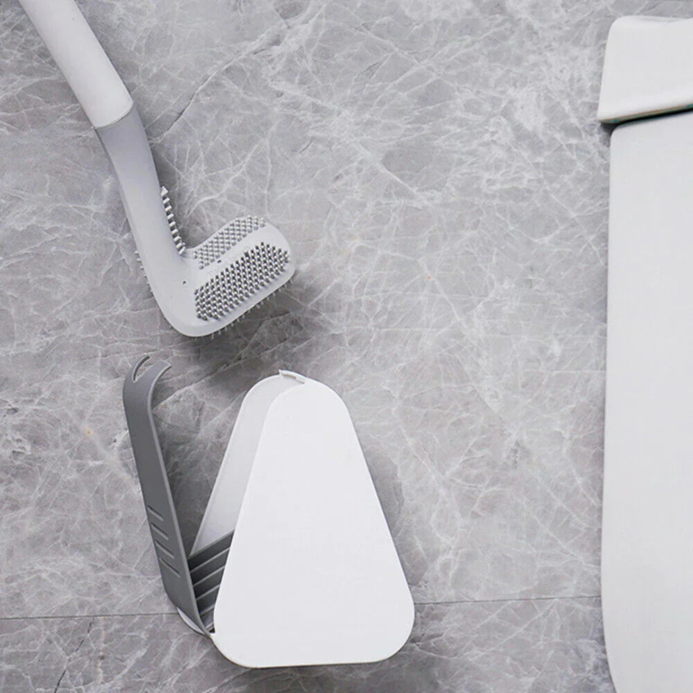 Oak & Coral | Flexible L-Shaped Toilet Brush Set