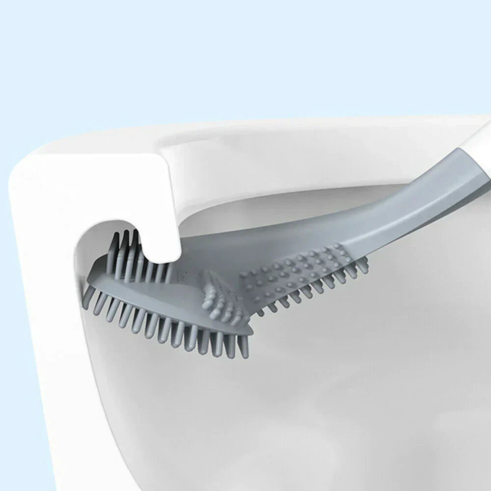 Oak & Coral | Flexible L-Shaped Toilet Brush Set