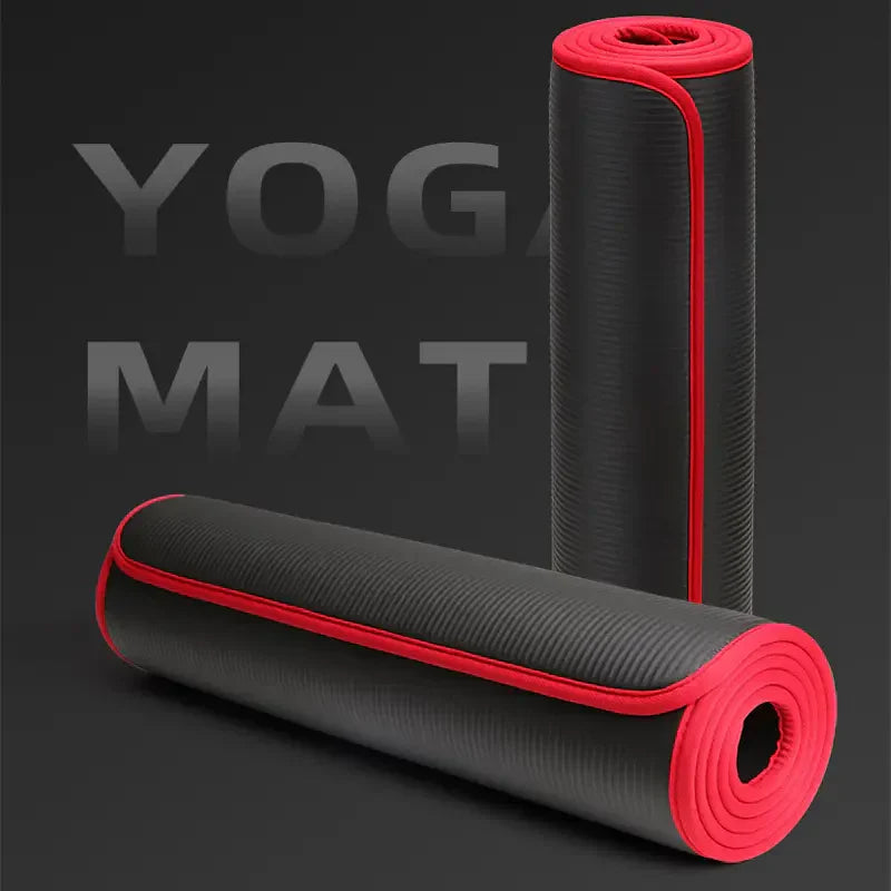 Oak & Coral | FlexiMat Yoga Mat | Extra thick 10 mm non-slip | 183×61 cm