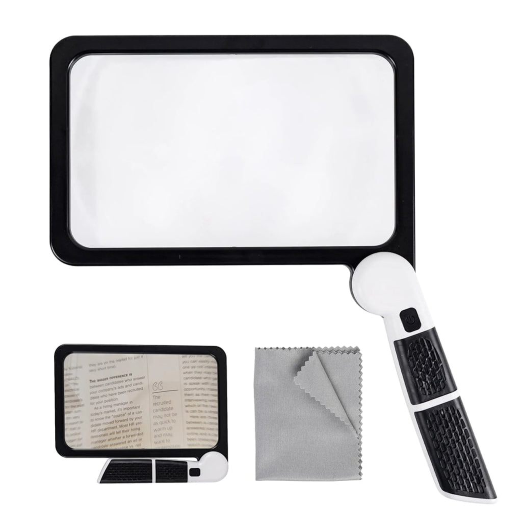 Oak & Coral | Full Page Magnifying Glass with Handle
