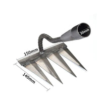 Oak & Coral | Garden Hand Weeding Cultivator with Sharp Tines
