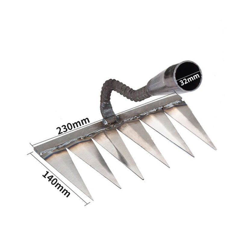 Oak & Coral | Garden Hand Weeding Cultivator with Sharp Tines
