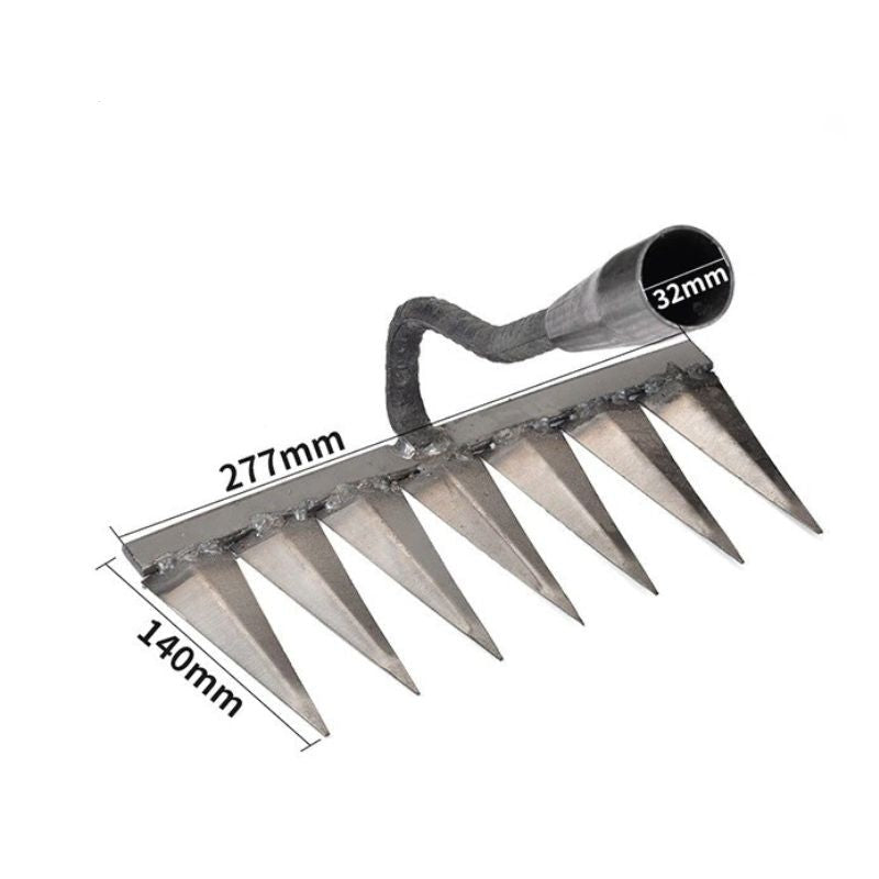 Oak & Coral | Garden Hand Weeding Cultivator with Sharp Tines