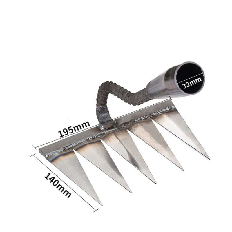 Oak & Coral | Garden Hand Weeding Cultivator with Sharp Tines