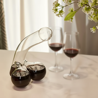 Oak & Coral | Unique Glass Carafe | 650 ml Capacity