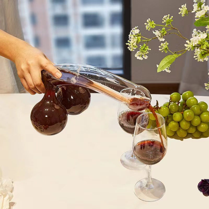 Oak & Coral | Glass Decanter | Elegant Design and 650 ml Capacity | Clear