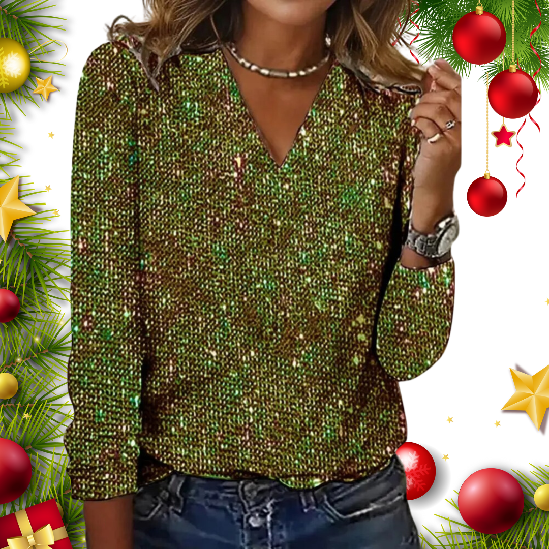 Oak & Coral | Glitter Top for Women