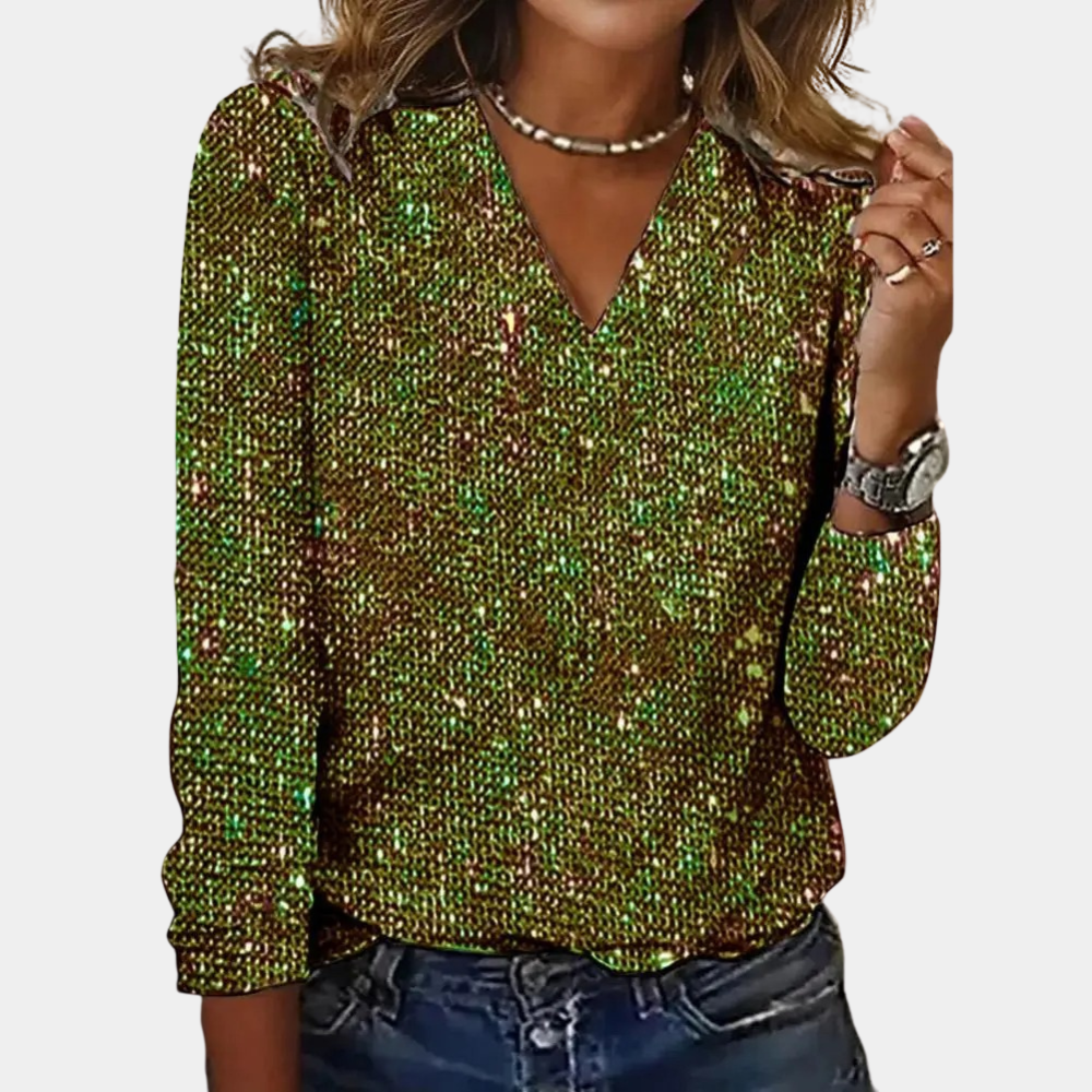 Oak & Coral | Glitter Top for Women