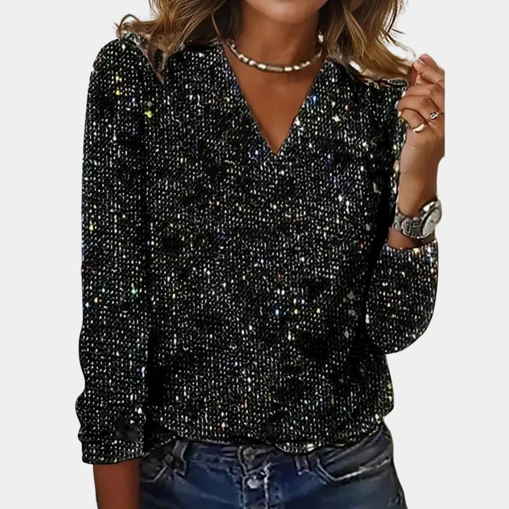 Oak & Coral | Glitter Top for Women