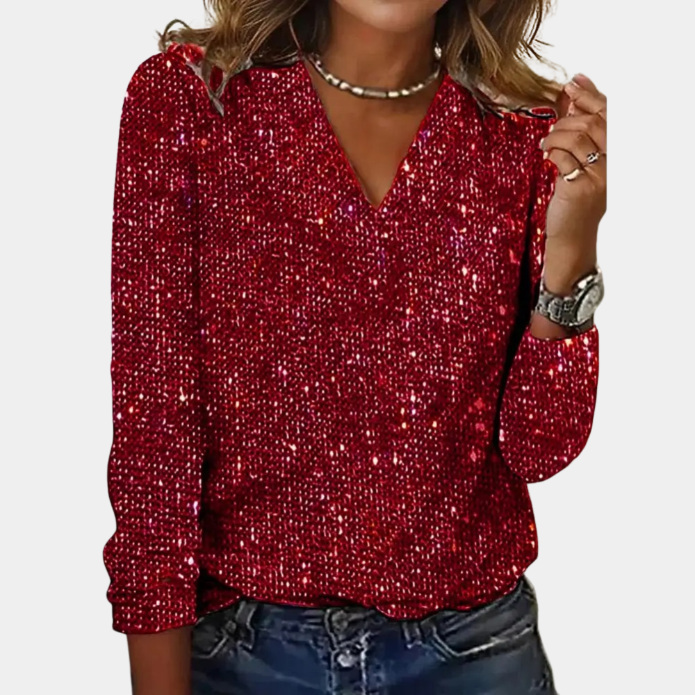 Oak & Coral | Glitter Top for Women