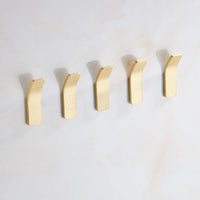 Oak & Coral | Golden Wall Hooks – Luxurious Brass Coat Hooks for Hallway and Bedroom