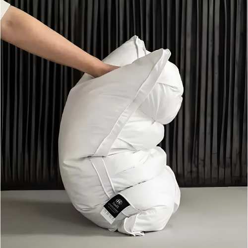 Oak & Coral | Goose Down Pillow with Knotted Design for Comfort