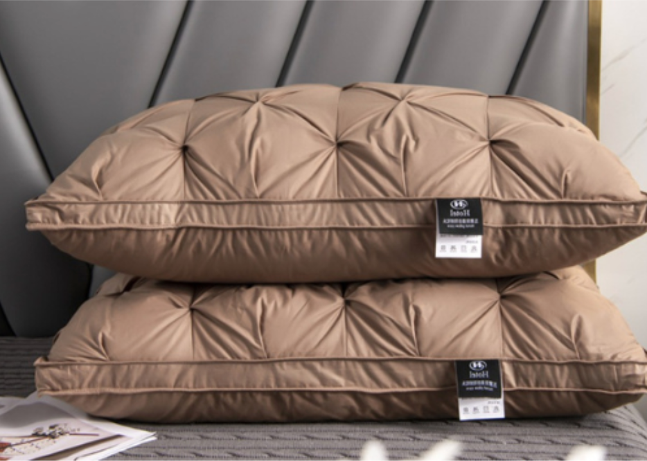 Oak & Coral | Goose Down Pillow with Knotted Design for Comfort